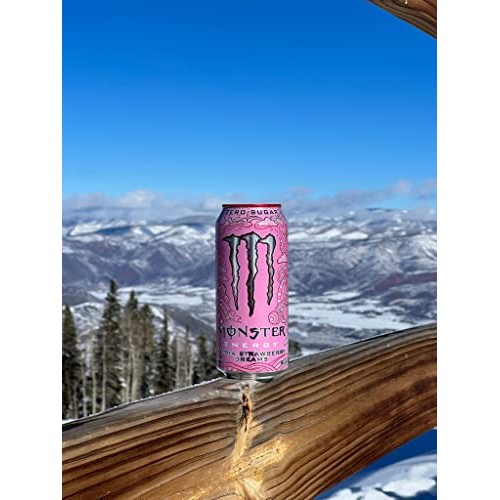 Monster Energy Ultra Strawberry Dreams, Sugar Free Energy Drink,...