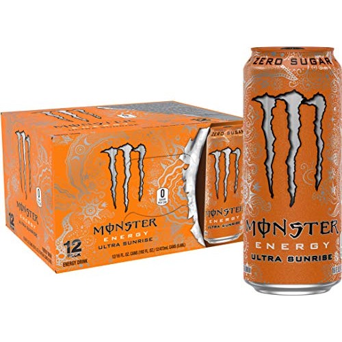Monster Energy Ultra Sunrise, Sugar Free Energy Drink, 16 Ounce