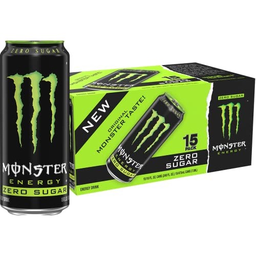Monster Energy Zero Sugar, Green, Original, Low Calorie Energy D...