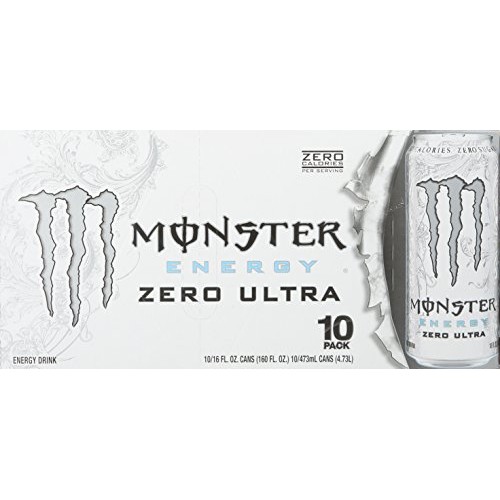 Monster Energy, Zero Ultra, 16 Fl Oz Pack Of 10