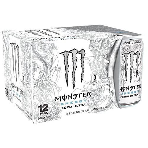 Monster Energy Zero Ultra, 24 Ounce Pack Of 12