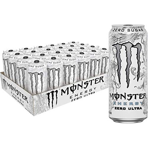 Monster Energy Zero Ultra, Sugar Free Energy Drink, 16 Ounce Pa