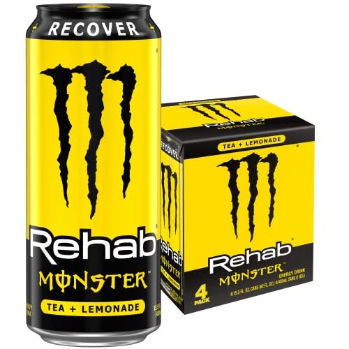 Monster Rehab, Tea + Lemonade, 15.5 Fl Oz, 4 Pack