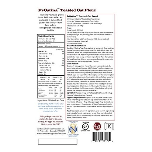 Gluten Free Toasted Oat Flour - 2 Pack Of 3 Pound Bags