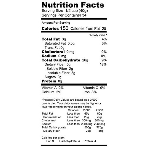 Gluten Free Toasted Oat Flour - 2 Pack Of 3 Pound Bags