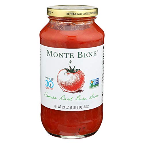 Monte Bene - Tomato Basil Pasta Sauce - 24Oz Pack Of 6 - Non G