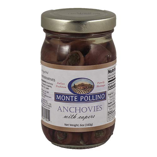 Anchovies With Capers In Sunflower Oil 6Oz Jar