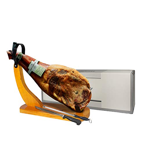 Iberico Ham Shoulder Range-Fed Natural + Ham Holder + Knife An