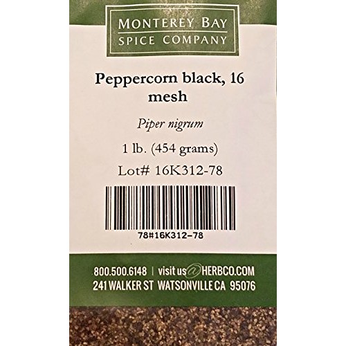 Monterey Bay Peppercorn Black - 16 Mesh - 1 Pound