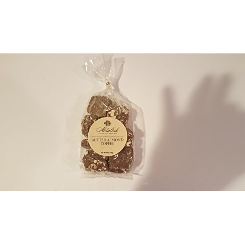 Abdallah Chocolates Milk Chocolate Butter Almond Toffee 7 Oz. Bag