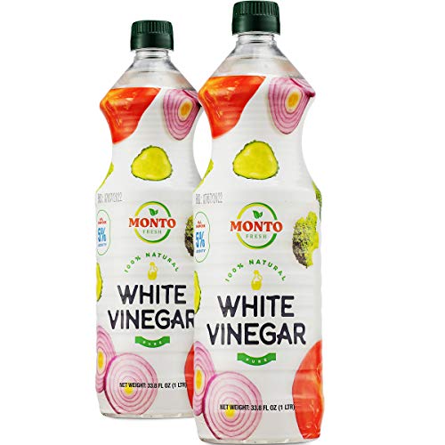 Montofresh White Distilled Vinegar 5% Acidity | 2 32Oz 1 Liter B