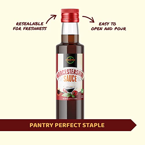 Montofresh Worcestershire Sauce Umami-Rich Flavor | Marinade, Gl