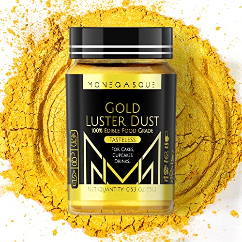 Monégasque. Edible Gold Dust - Big 15 Grams For Cake Decorating,