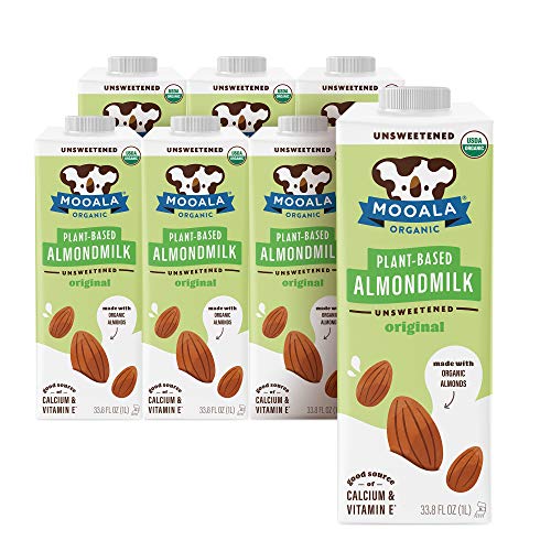 Mooala – Organic Almondmilk, Unsweetened, 1L Pack Of 6 – Shelf