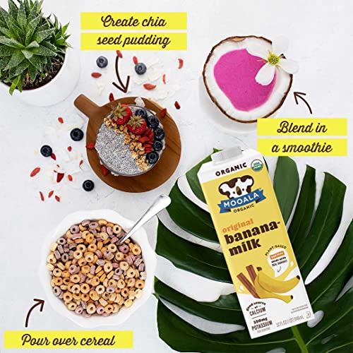 Mooala Organic Banana Milk Variety Pack | Vegan, Calcium & Potas...