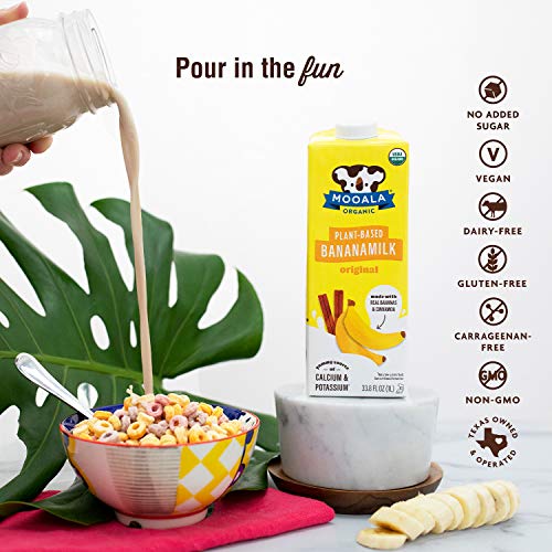 Mooala – Organic Original Bananamilk, 1L Pack Of 6 – Shelf-Sta