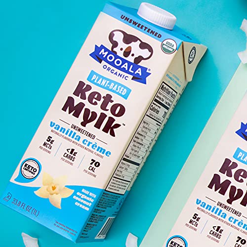 Mooala – Organic Vanilla Crème Keto Mylk, 1L Pack of 6 – Shelf...