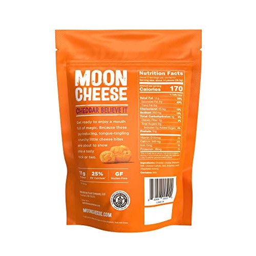 Moon Cheese - 100% Natural Cheese Snack - Cheddar - 2 Oz