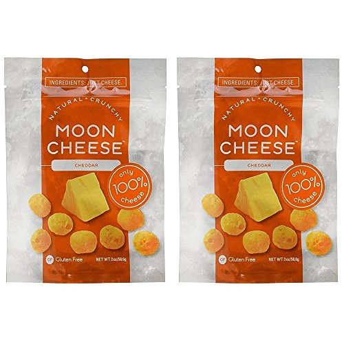 Moon Cheese - 100% Natural Cheese Snack - Cheddar - 2 Oz - 2 Pack
