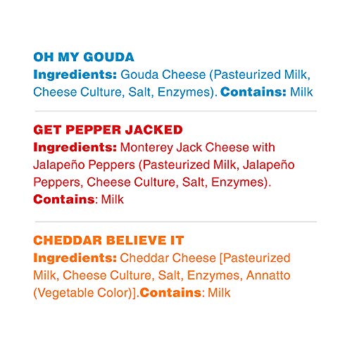 Moon Cheese - 100% Natural Cheese Snack - Variety Garlic Parmes