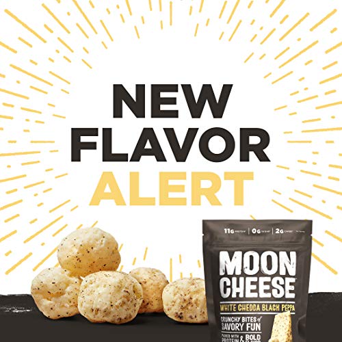 Moon Cheese 2 Oz Straight Packs White Cheddar Black Pepper, 3 P