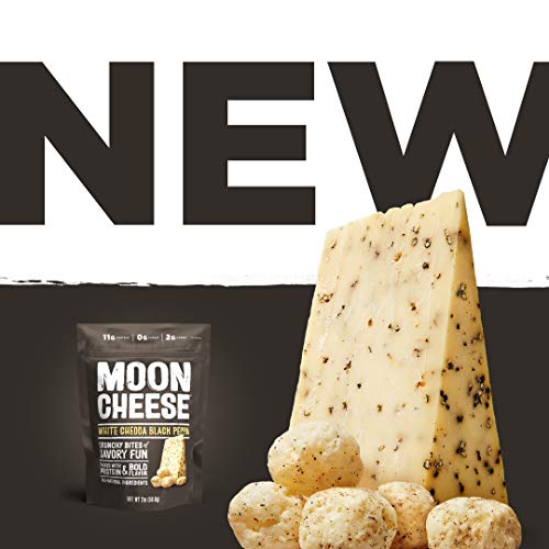 Moon Cheese 2 Oz Straight Packs White Cheddar Black Pepper, 3 P
