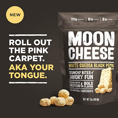 Moon Cheese 2 Oz Straight Packs White Cheddar Black Pepper, 3 P