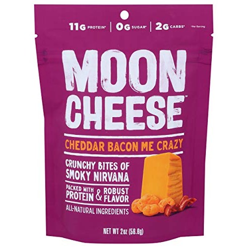 Moon Cheese Cheddar Bacon Me Crazy Bites, 2 Oz