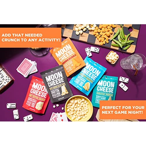 Moon Cheese Cheddar Believe It, 1 Ounce, 12-Pack, Crunchy, Prote...