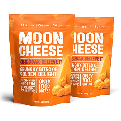 Moon Cheese, Cheddar Believe It, 100% Cheddar Cheese, Low-Carb 1