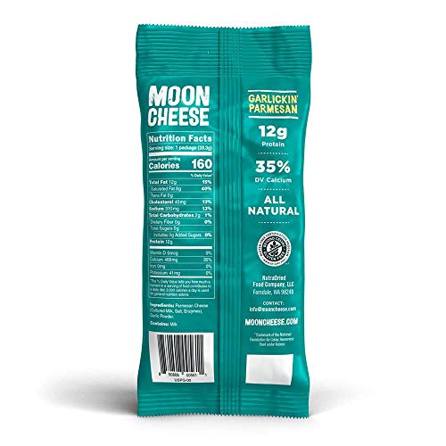 Moon Cheese Garlickin Parmesan, 100% Garlickin Parmesan, Low-C