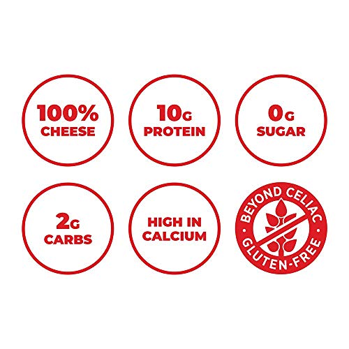 Moon Cheese Get Pepper Jacked,100% Pepper Jack Cheese Snacks, Cr