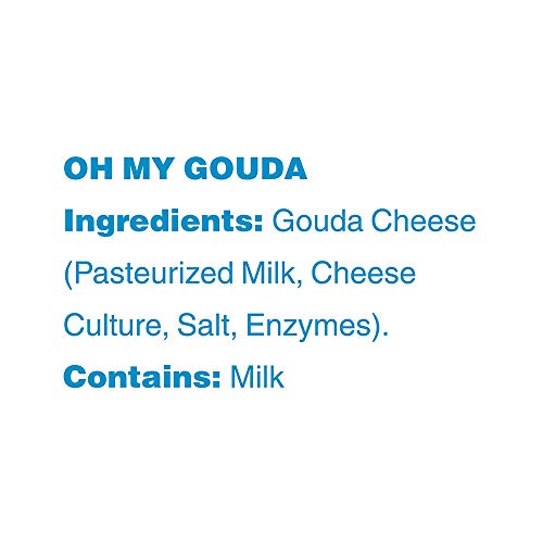 Moon Cheese Oh My Gouda, 100% Gouda Cheese Snacks, Crunchy Keto