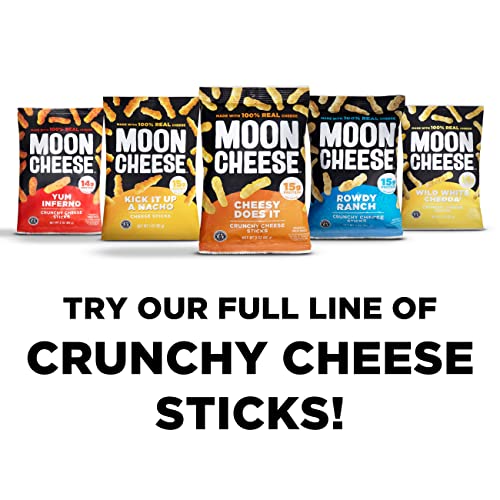 Moon Cheese Sticks, Rowdy Yum Inferno, 3-Ounce 2-Pack, 100% Real...