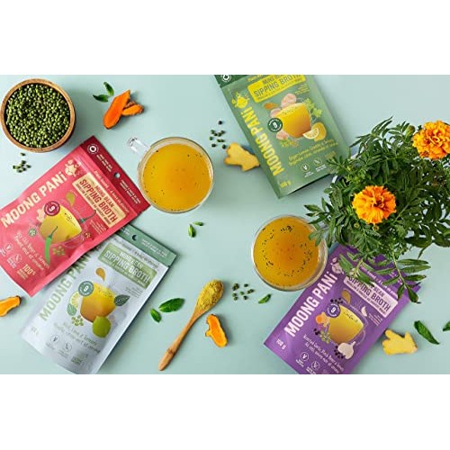 Mung Bean Sipping Broth | Garlic &Amp; Turmeric | Plant-Based | Vega