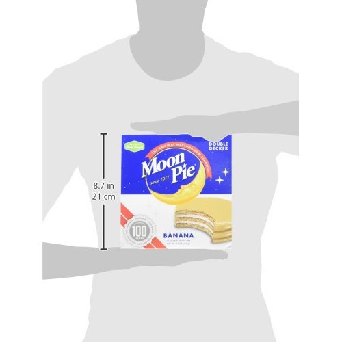 MoonPie Double Decker Banana Marshmallow Sandwich - 2oz, 12Count...