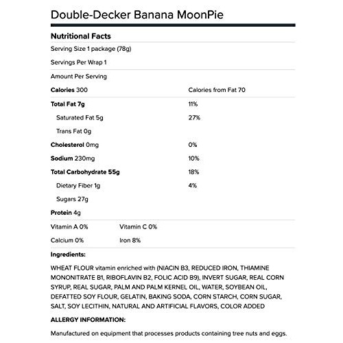 MoonPie Double Decker Banana Marshmallow Sandwich - 2oz, 12Count...