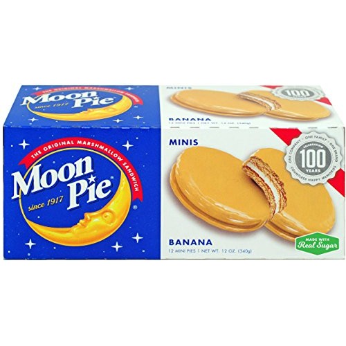 MoonPie Mini Banana Marshmallow Sandwich - 12 Ounce Pack of 12...