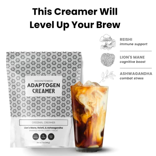 Moontower Keto Mushroom Coffee Creamer - lions mane, reishi, as...