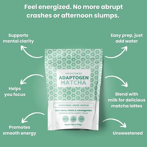 Mushroom Matcha - Ceremonial Grade Matcha Green Tea Powder with ...