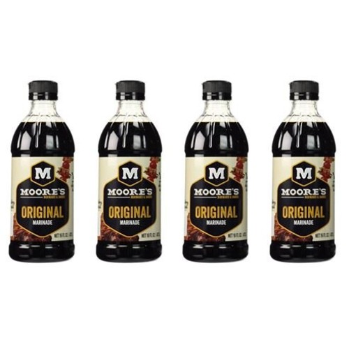 Moores Original Marinade, 16-Ounce Pack of 4