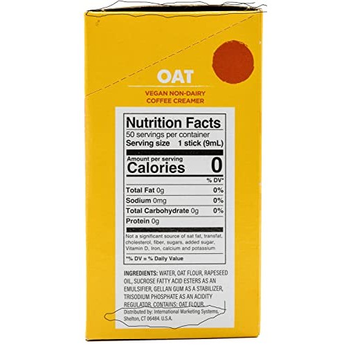 Moostix Oat Milk Single Serve Non Dairy Coffee Creamer, Shelf St