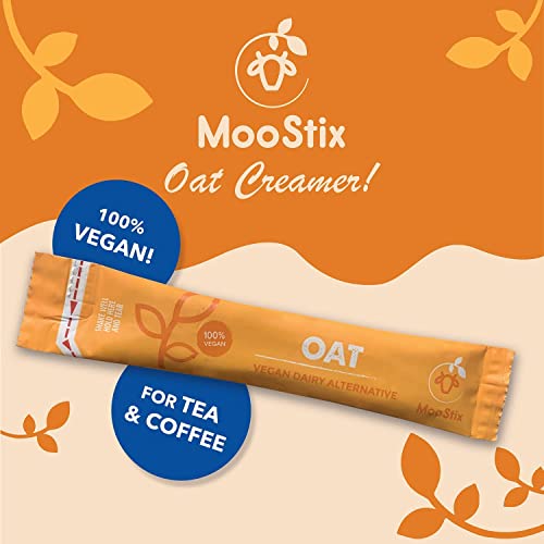Moostix Oat Milk Single Serve Non Dairy Coffee Creamer, Shelf St