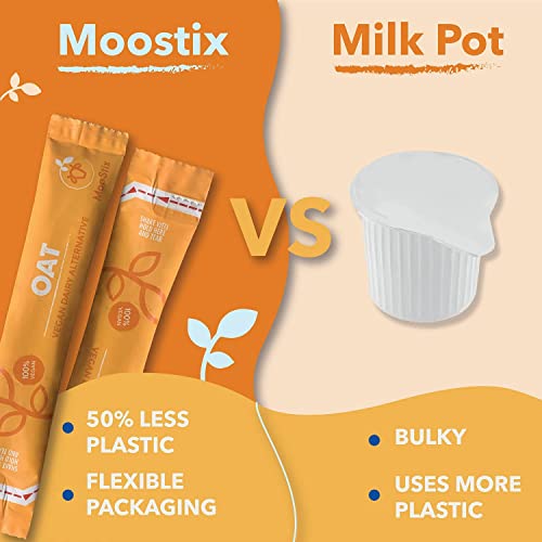 Moostix Oat Milk Single Serve Non Dairy Coffee Creamer, Shelf St