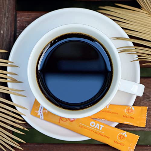 Moostix Oat Milk Single Serve Non Dairy Coffee Creamer, Shelf St