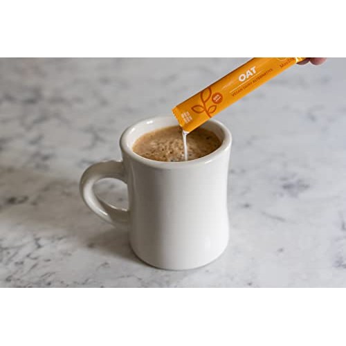Moostix Oat Milk Single Serve Non Dairy Coffee Creamer, Shelf St