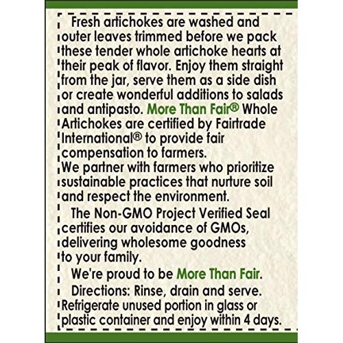 More Than Fair Whole Artichoke Hearts, 9.8 Ounce Jar