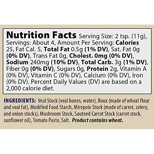 More Than Gourmet Demi-Glace De Veau Gold, Classic French Veal D