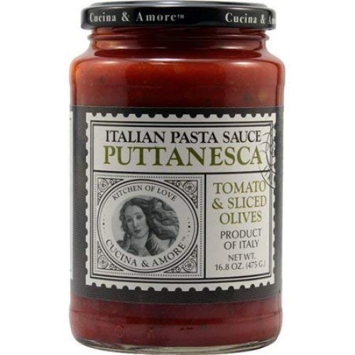 Cucina &Amp; Amore Italian Pasta Sauce Puttanesca, 16.8 Ounces