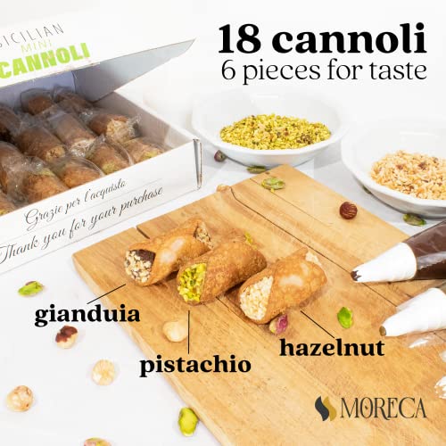 Biscotti, Cannoli Italian Cookies. 18 mini Cannoli Box with Pist...